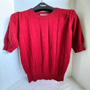Grace Karin Red Knit Top